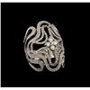 Image 1 : 14KT White Gold 1.62 ctw Diamond Ring