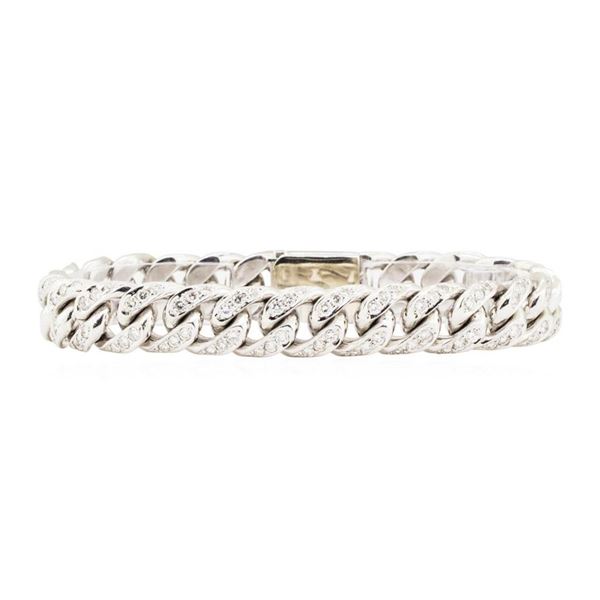 10KT White Gold Fashion Cuban Link