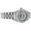 Image 4 : Rolex Ladies Stainless Steel Quickset Meteorite Diamond Lugs Jubilee Datejust Wr