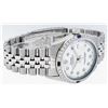Image 3 : Rolex Mens Stainless Steel White Diamond & Sapphire 36MM Datejust Wristwatch