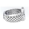 Image 4 : Rolex Mens Stainless Steel White Diamond & Sapphire 36MM Datejust Wristwatch