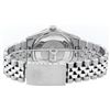 Image 7 : Rolex Mens Stainless Steel White Diamond & Sapphire 36MM Datejust Wristwatch