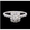 Image 2 : 0.98 ctw Diamond Ring - 14KT White Gold