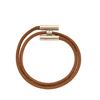 Image 1 : Hermes Brown Tournis 1 Wrap Bracelet