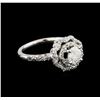 Image 1 : 14KT White Gold 0.95 ctw Diamond Ring