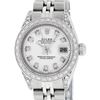 Image 1 : Rolex Ladies Stainless Steel White Diamond Lugs & Datejust Wristwatch 26MM