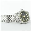 Image 3 : Rolex Mens Stainless Steel 36MM Black Diamond Datejust Wristwatch