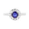 Image 2 : 1.81 ctw Sapphire And Diamond Ring - 18KT White Gold