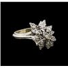 Image 1 : 14KT White Gold 0.95 ctw Diamond Ring