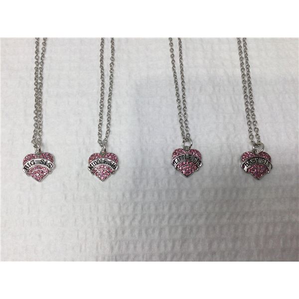 Sister Pendant Necklaces (Big, Middle, Little, Baby)