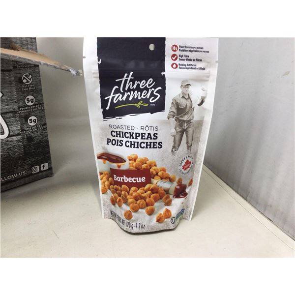 Three Farmers Roasted Chickpeas BBQ (12 X 120g)