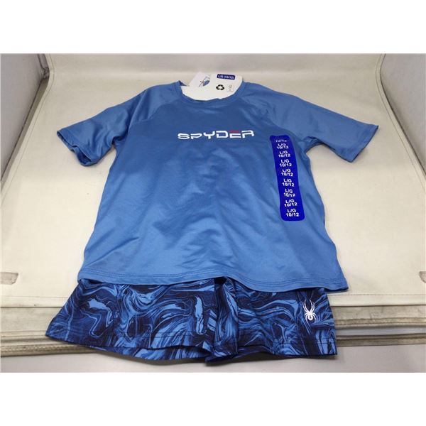 Spyder T Shirt And Shorts (Size L)