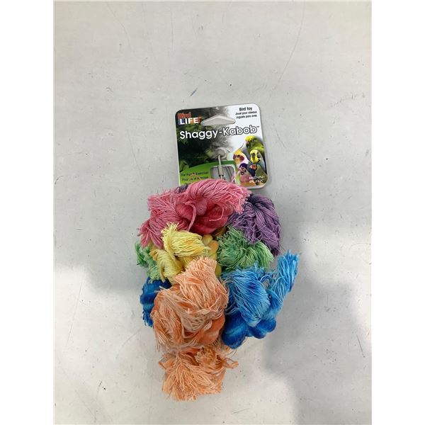 Shaggy Kabob Bird Toy