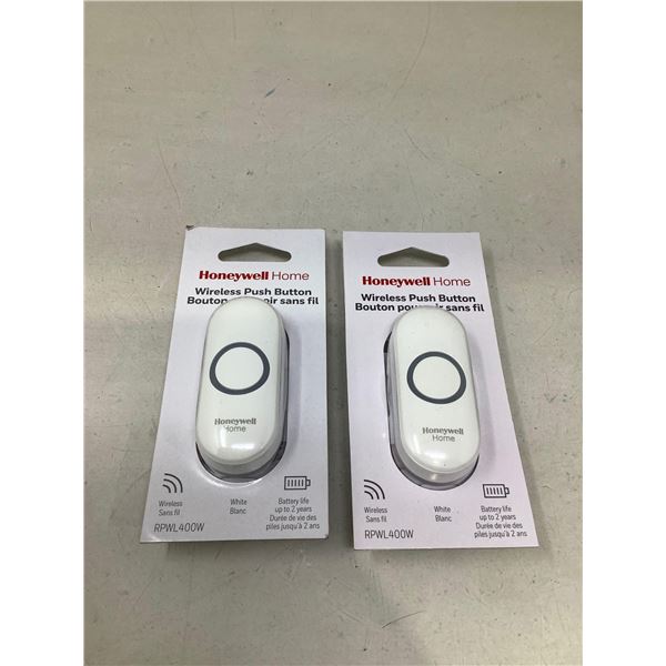 Honeywell Wireless Push Button Door Bell (Lot Of 2)