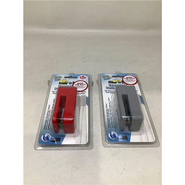 Marble Towel Holder (Lot Of 2)