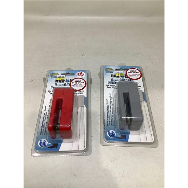 Marble Towel Holder (Lot Of 2)