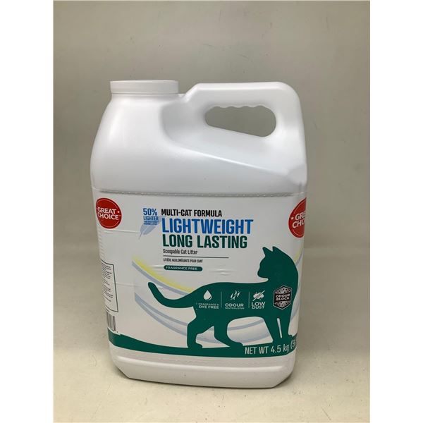 Multi-Cat Formula Lightweight Scoopable Cat Litter- fragrance free 4.5kg