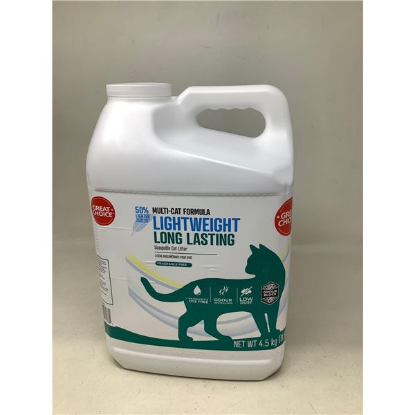 Multi-Cat Formula Lightweight Scoopable Cat Litter- fragrance free 4.5kg