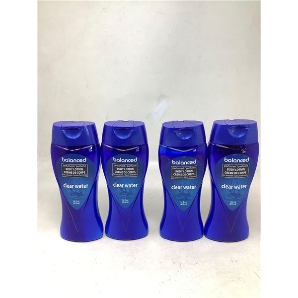 Balanced Perfumed Body Lotion for Women-Clear Water (4 x 413ml)