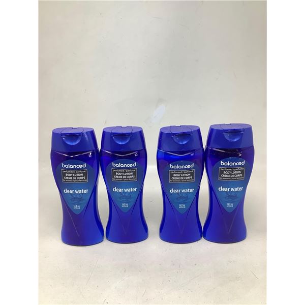 Balanced Perfumed Body Lotion for Women-Clear Water (4 x 413ml)