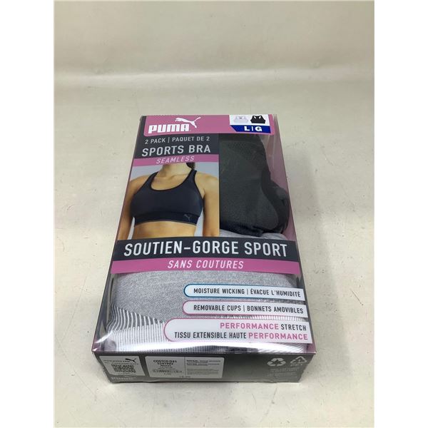 Puma Seamless 2pk Sports Bras (L)