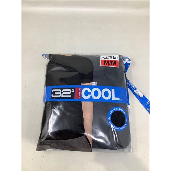32degree Cool Top (M) 3pk-Black