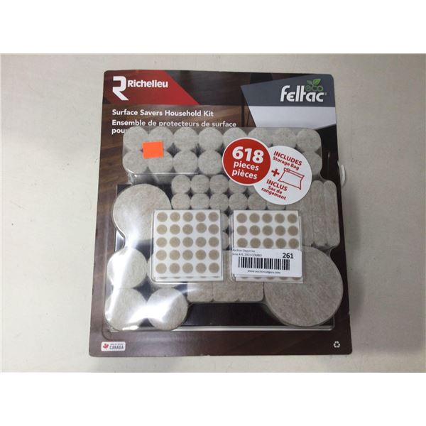 Richelieu Feltac Surface Savers Household Kit (618pcs)