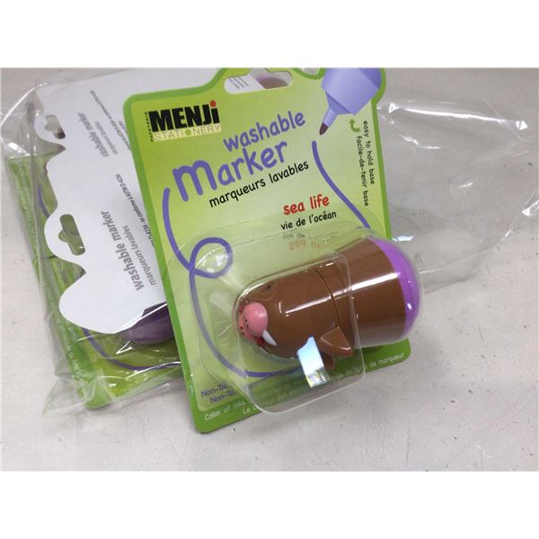 Menji Washable Marker-Sea Life Edition (2 x 4)