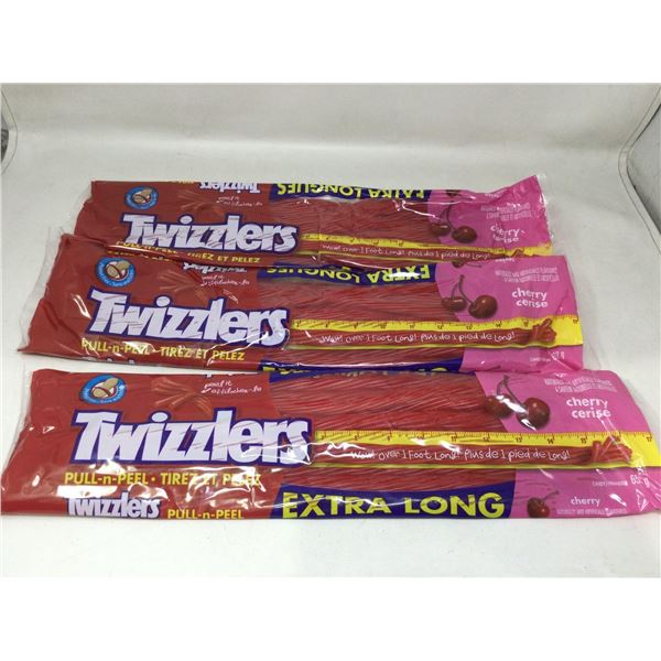 Twizzlers Pull-n-Peel Cherry Flavour- Extra Long (3 x 650g)