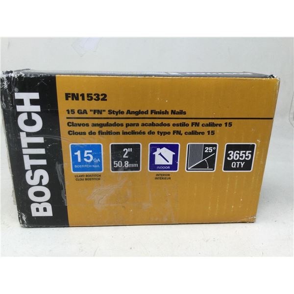 Bostitch 15 GA Style Angled Finish Nails- 2in