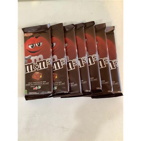 M&M Milk Chocolate bars (7  x 113g)