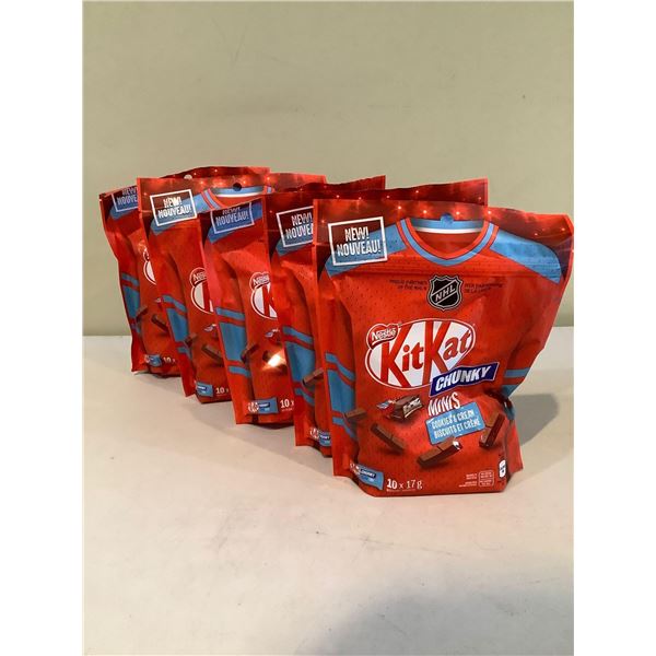 Kit Kat Chunky Minis W/Cookies & Cream Filling (10 X 17G) (Lot Of 5)