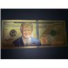 Image 2 : USA President Trump one million dollar commemorative gold clad reserve note