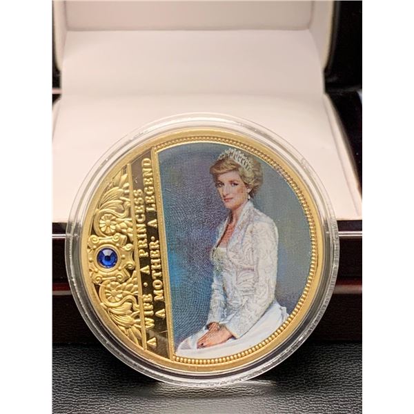 Princess Diana COMMEMORATIVE cased collector medallion