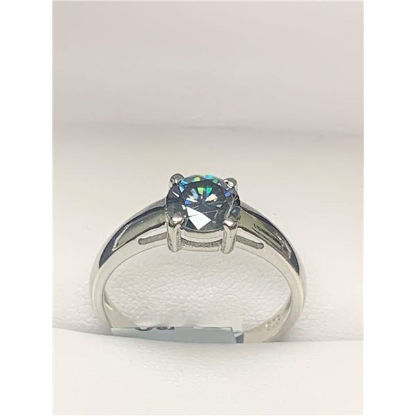 Ladies Solitaire round Cut Moissanite 1.70 carat Engagement ring with appraisal report $1395.00