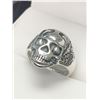 Image 1 : Gents Biker Silver Skull Ring