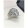Image 2 : Gents Biker Silver Skull Ring
