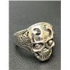 Image 3 : Gents Biker Silver Skull Ring