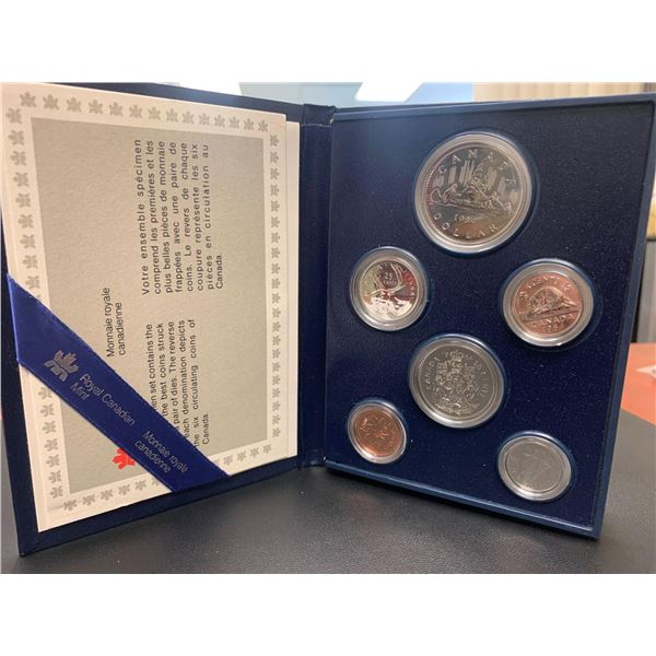 Royal Canadian Mint 1984 Sealed cased specimen coin set with certificate
