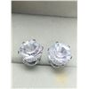 Image 1 : Set of Ladies 1.0 Carat Solitaire Stud Earrings