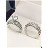 Image 1 : Pandora Style 1.0 Carat Solitaire 2 ring engagement and wedding set