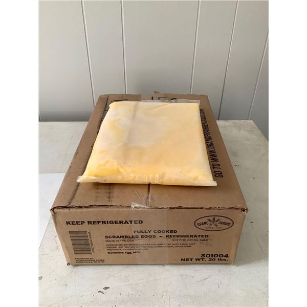 Case of Frozen Grand Prairie Fully Cooked Scrambled Eggs (20lbs)