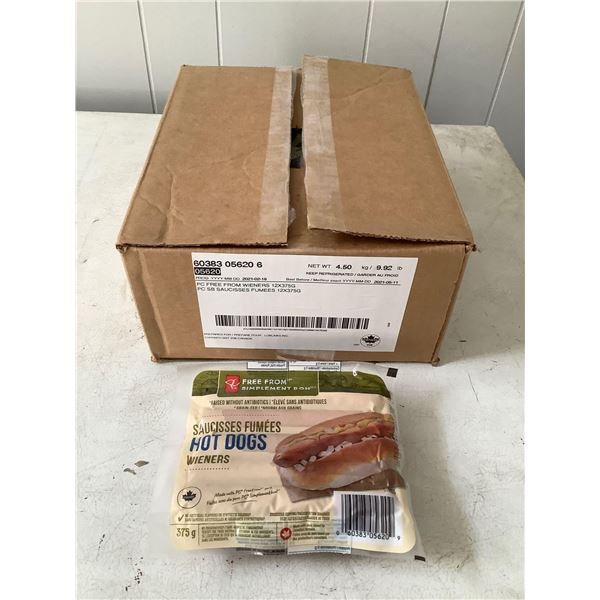 Case of Presidents Choice Wieners (12 x 375g)