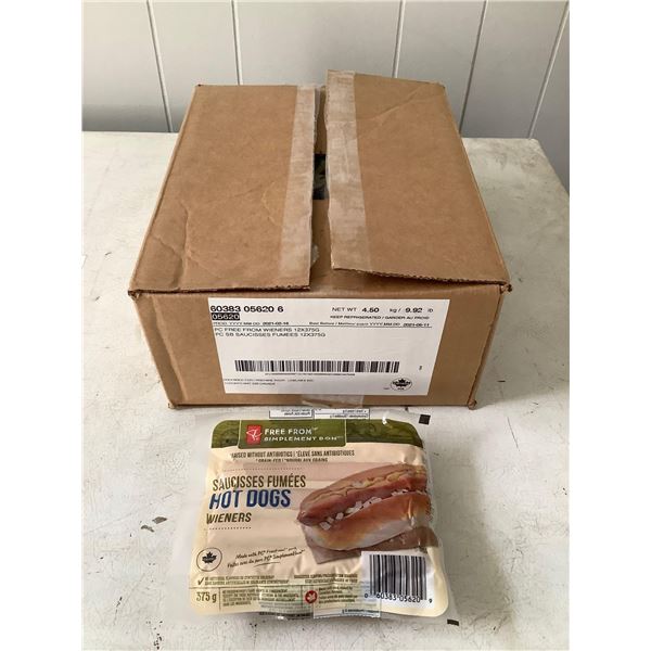 Case of Presidents Choice Wieners (12 x 375g)