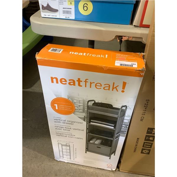 Neat Freak 4 Cubby Vertical Organizer (17.7in x 50.4in x 13.5in)
