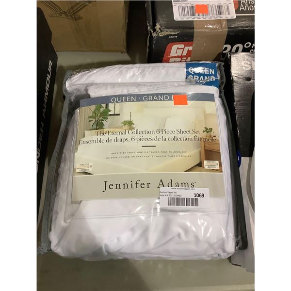Jennifer Adams Queen Size 6-Piece Sheet Set