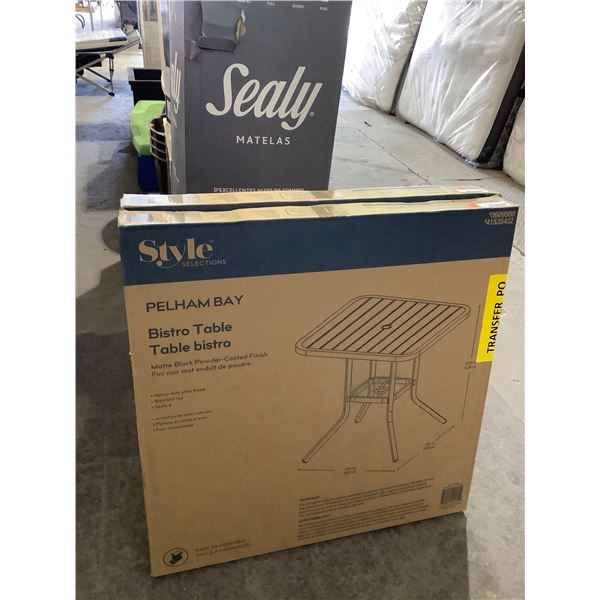 Style Selections Pelham Bay Bistro Table (29.5in x 29.5in x 29.25in)