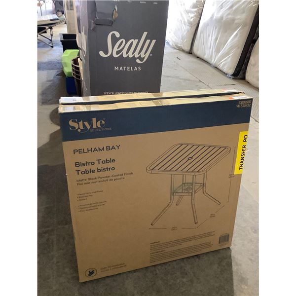 Style Selections Pelham Bay Bistro Table (29.5in x 29.5in x 29.25in)