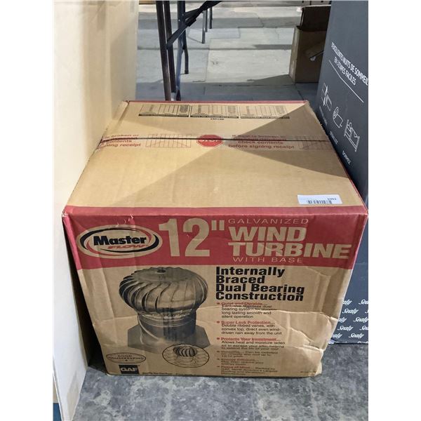 Master Flow 12in Galvanized Wind Turbine w/ Base