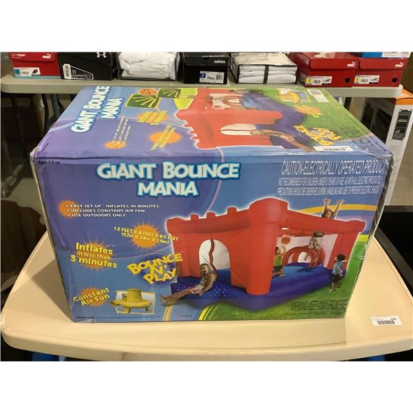 Giant Bounce Mania Inflatable Bouncer (12ft x 8ft x 6.5ft)